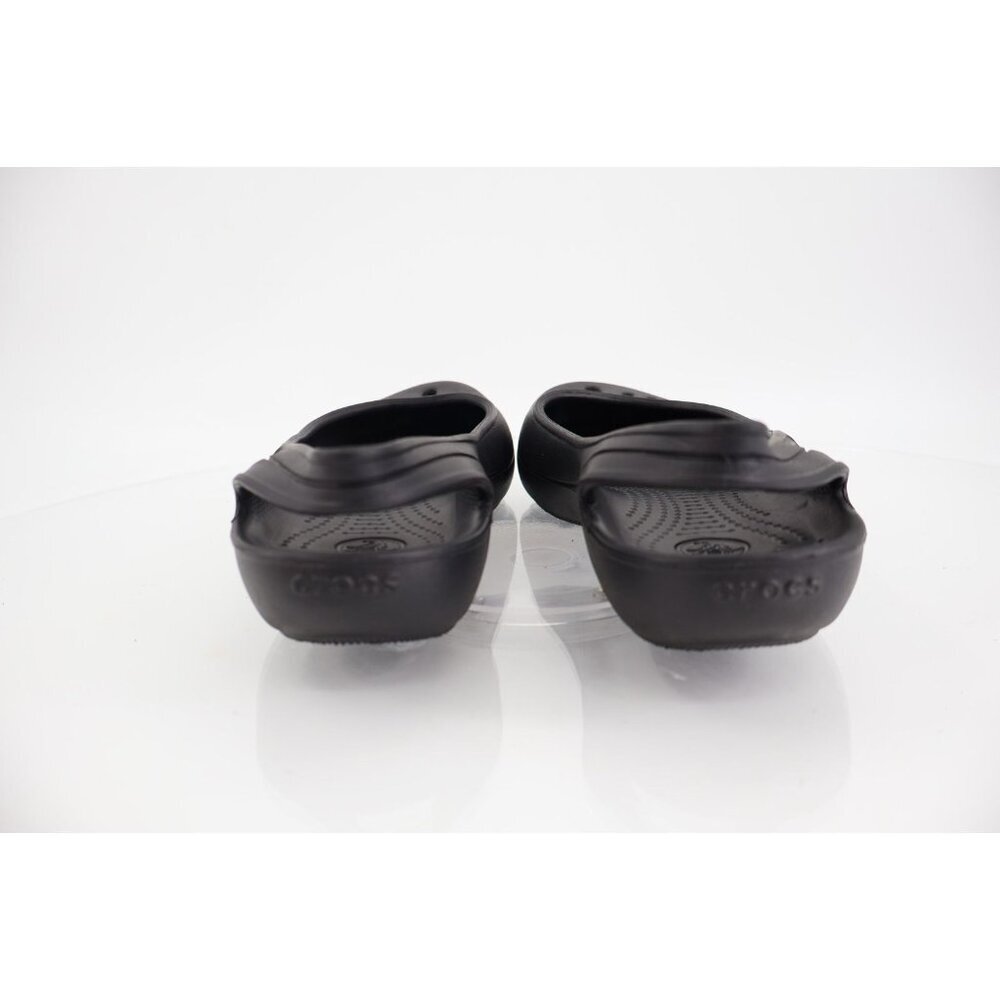 Crocs Kadee Women's Size 7 Black Rubber Ballet Flats Slip On Comfort Shoes - Picture 5 of 8